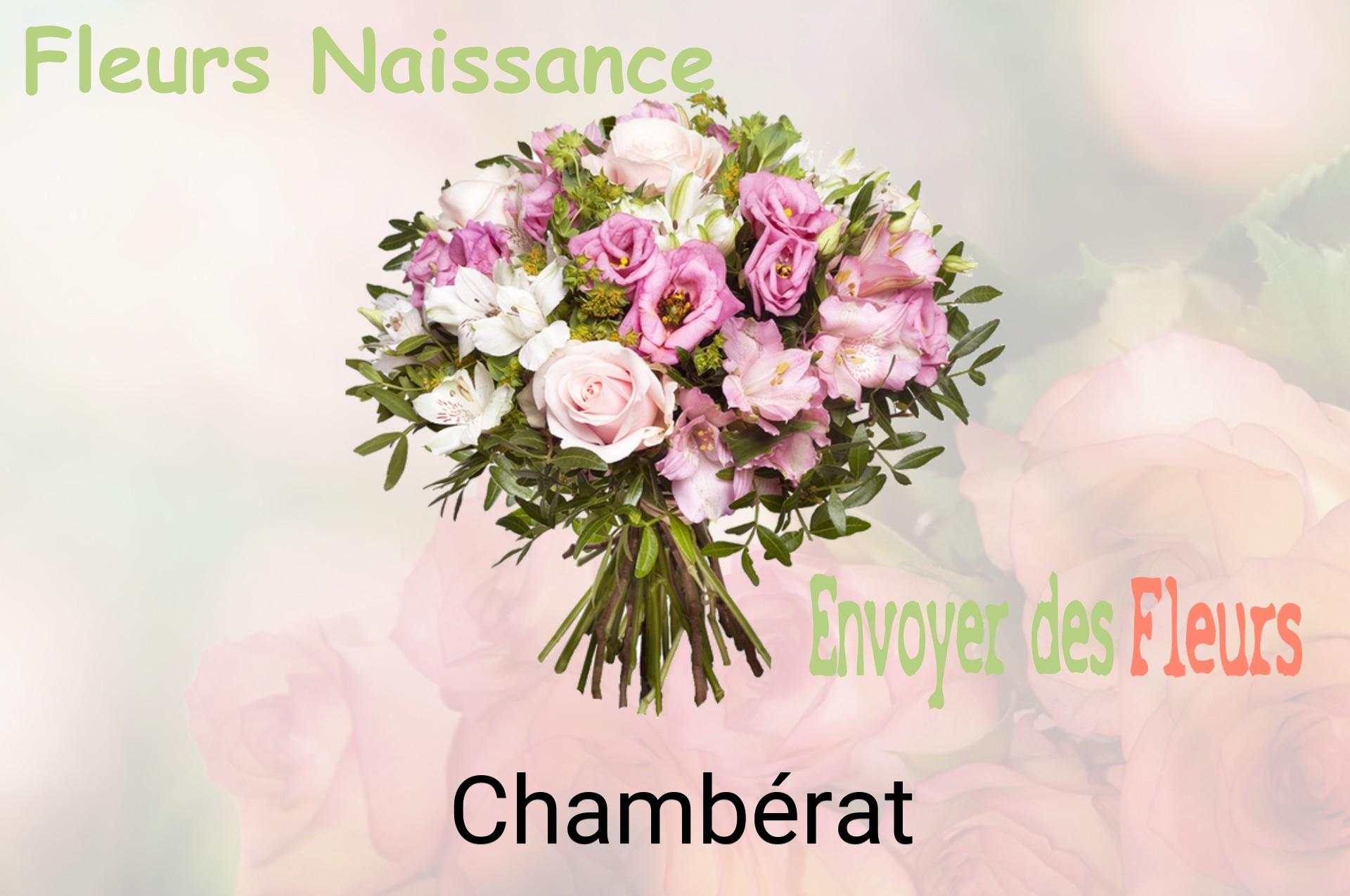 Bouquet de fleurs de naissance livré à Chambérat